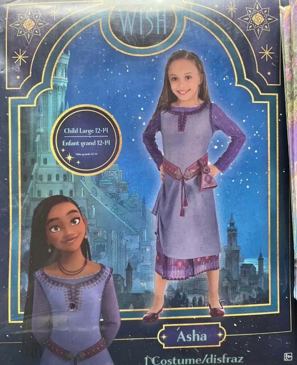 Disney Wish Asha Costume,  piñata  and Themed Party Decoration Supplies Set